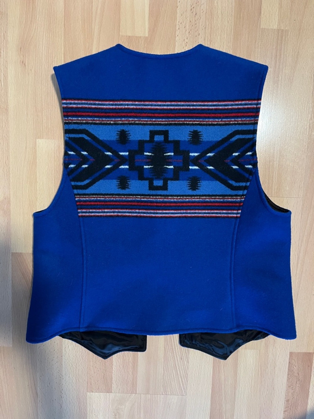 Pendleton Cobalt Blue Wool Button Vest